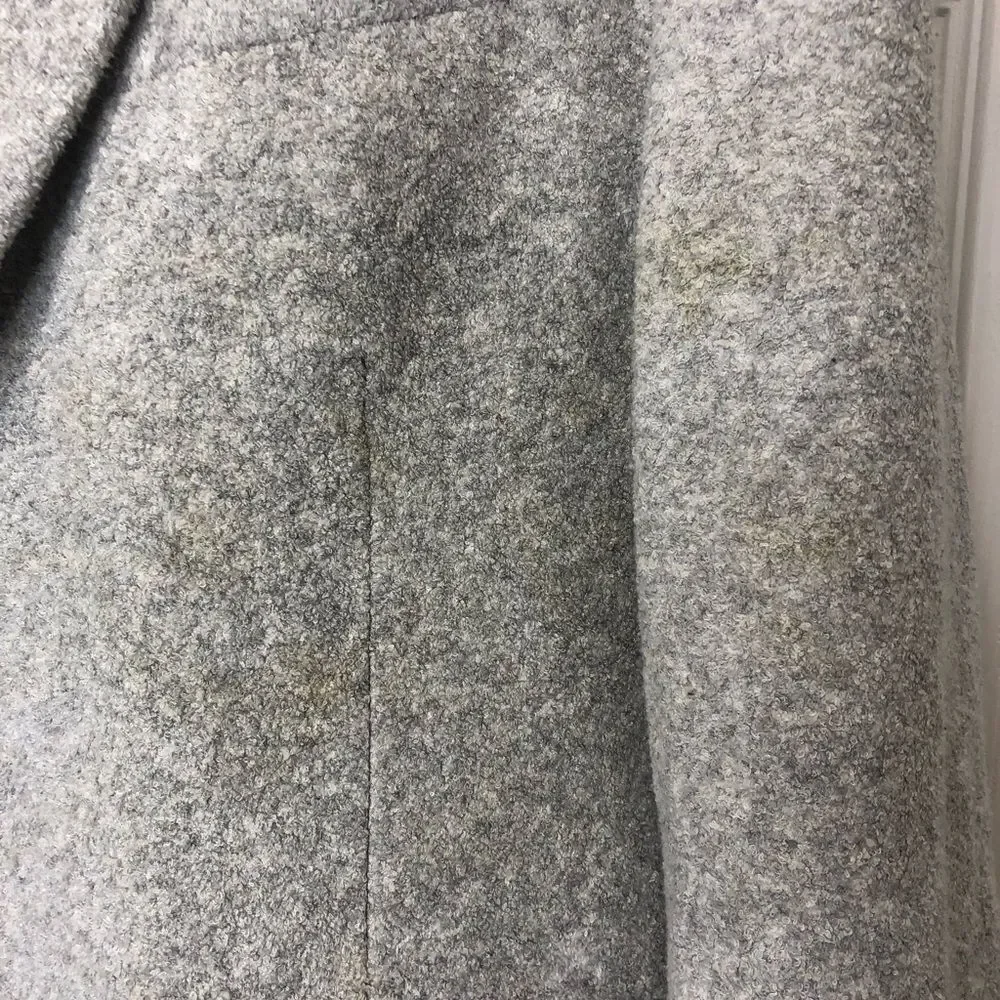 Zara wool blend 2 button grey blazer suit jacket, size 44